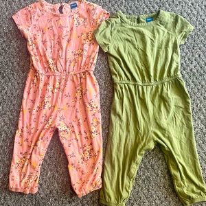 EUC Old Navy 18-24 Month 2 Jumpsuits